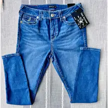 NWT Women True Religion Jennie Curvy Mid Rise Skinny sz 29 New