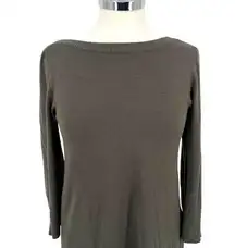 Telluride Clothing Co. Boat Neck Long Pullover Sweater Olive Green Size Small