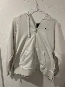 Nike White Zip-Up Jacket