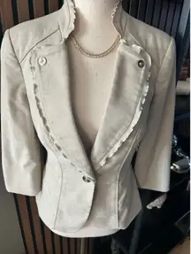 White House black market tan blazer size 0