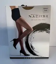 Natori Soft Suede Ultra Sheer Pantyhose Medium Nude 10 Denier Appearance