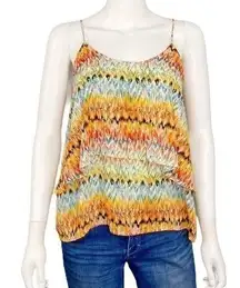 Paper Crane Layered Multi Colored Top Size M