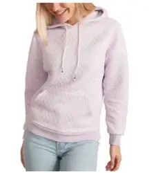Marine Layer Corbet Lavender Quilted Hooded Sweatshirt
