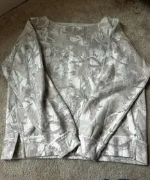 Camo Oversized Hollister Off-Shoulder Sweater