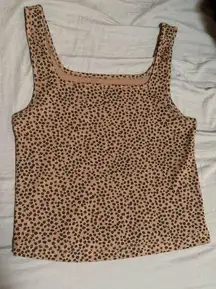 Cheetah Cropped Tank