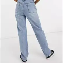 Women's Cotton:On dad jeans in mid wash blue Size 6 30" waist