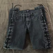 Raven Lace Up Skinny Jeans