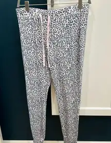 Rachel Zoe blue & pink leopard pajama pants