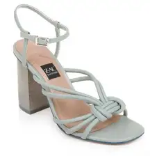 ZAC POSEN Yanni Sandal In Cool Blue Size 8.5