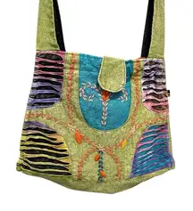 Gypsy Boho Festival Hippie Festival Colorful Embroidered Shoulder Bag Purse