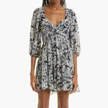 New Cinq A Sept Harlie floral print balloon sleeve dress - Far-fetch sz 8 print