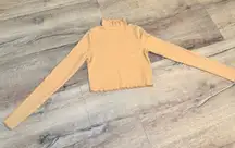 Aerie Ribbed Turtleneck Tan‎ Size Small