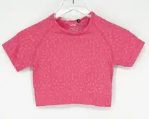 AYBL‎ Cropped Short Sleeve Top S Pink