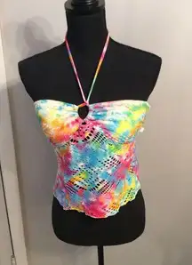 Tie Dye OP Halter Swim Top Small 3-5 Juniors