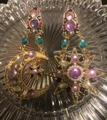 Half Moon & Stars Earrings