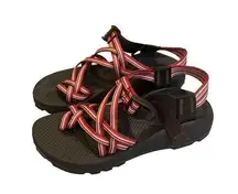 Chacos Chaco ZX/2 Unaweep Orange Ivory Vibram Sole Sandals, Size 7