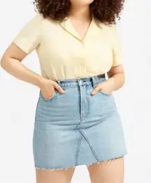 Everlane Denim Reconstructed mini skirt- read description