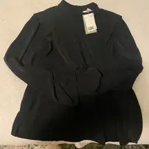 NWT H&M black structured blouse