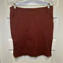 Cabi Rust/Maroon Boss Pencil Skirt Size 10