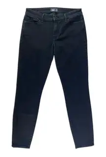 Abercrombie Harper Ankle Black Skinny Jeans Mid Rise Size 27 / 4 Long