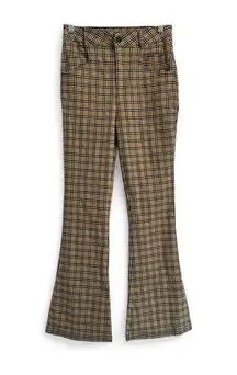 Chocolate USA Yellow Plaid Flare Pants Small