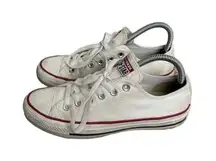 converse all star low top canvas shoes lace up low top sneakers white women’s 7