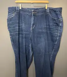 Lane Bryant Jeans Womens 24 Plus Average Blue Distinctly Boot Bootcut Stretch