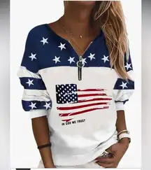 Patriotic Star and Stripes Women's Top. New