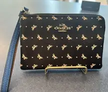 Coach butterfly wristlet