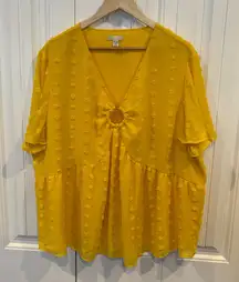 Cato Gold Blouse Size 22/24W