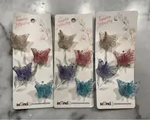 Scunci Tamera Mowry Mini Butterfly Clips Lot of 3