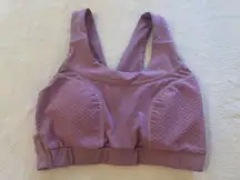 Gymshark True Textured Pink Wrap Criss Cross  Sports Bra  XS