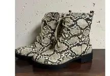 Coconuts by Mattise Jill Snake Skin Patterned Boots size 6 women country cowgirl