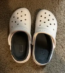 White Fuzzy Crocs
