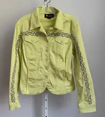 Christine Alexander‎ Rhinestone  Rodeo Western Jacket sz M Button Front