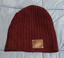 Love Your Melon Burgundy Knit Beanie