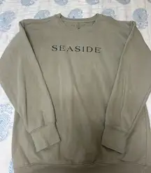 Seaside Style Green Crewneck 