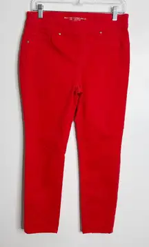 Chico’s Pull On Jegging Ankle Red Size 6 Chico’s Size‎ 0.5