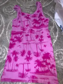 Pink Palm Tree Tank