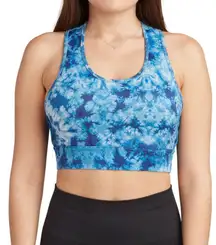 NWT  STRIKE A POSE SPORTS BRA - TIE DYE BLUE - Medium