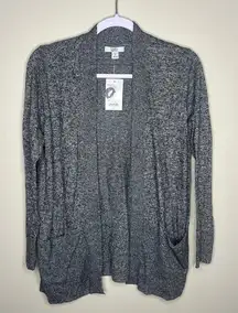 Croft & Barrow Marled Knit Open Front Long Sleeve Cardigan‎