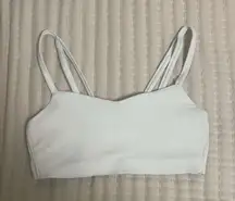 white  sports bra