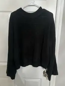 Pink Lily Black Knit Sweater