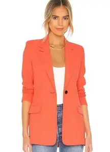 Smythe Tailored Blazer Neon Tangerine Revolve Size 14