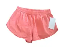 Athleta Speedwork Run Shorts Women's Size S Featherweight Stretch Pink NWT