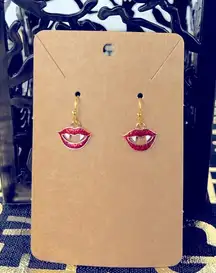 Halloween Earrings - Vampire Lips