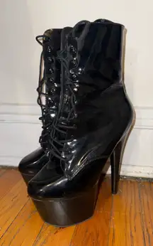 Pleaser Heels Black 9” Boot
