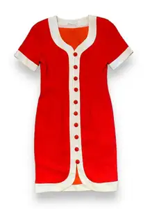 Donna Ricco Women's Red and White Dress