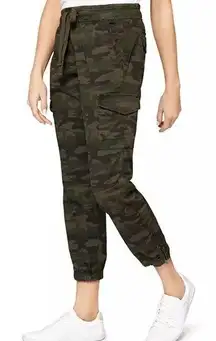 Sanctuary Camo Cargo Joggers in Green, size M