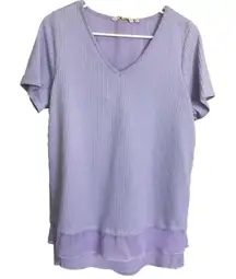 Sandpiper Heirloom Lilac Tunic Short Sleeve Medium